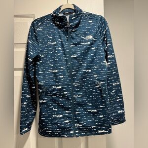 The North Face Navy and White Patterned Jacket